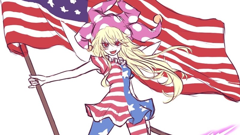 Создать мем: клоунпис тохо, touhou clownpiece конфедерация штатов америки, америка аниме