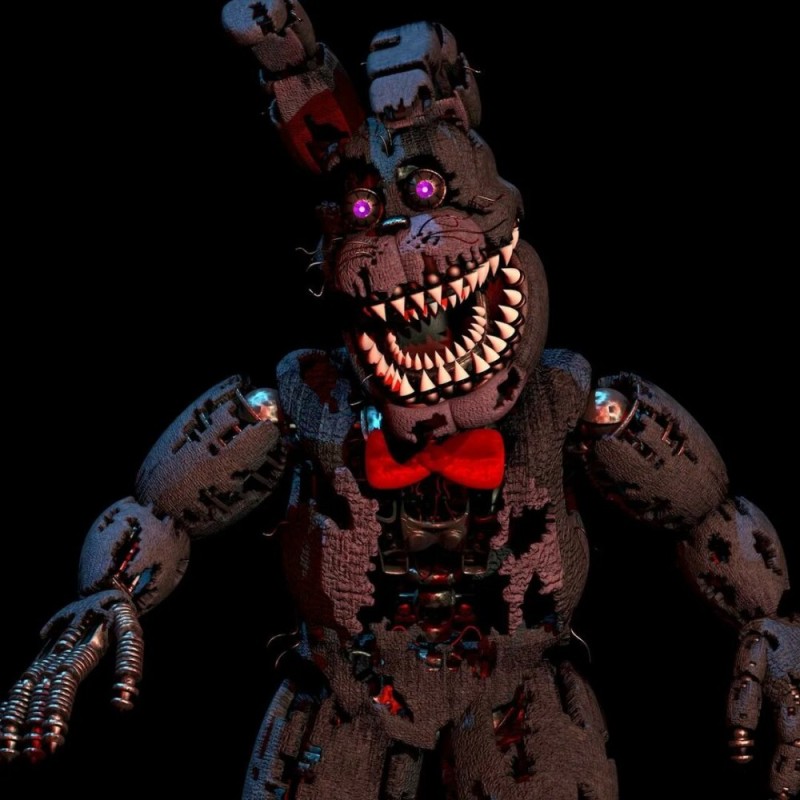 Create meme: The nightmare Bonnie's head, boney the nightmare bonnie, fnaf 1 nightmare bonnie