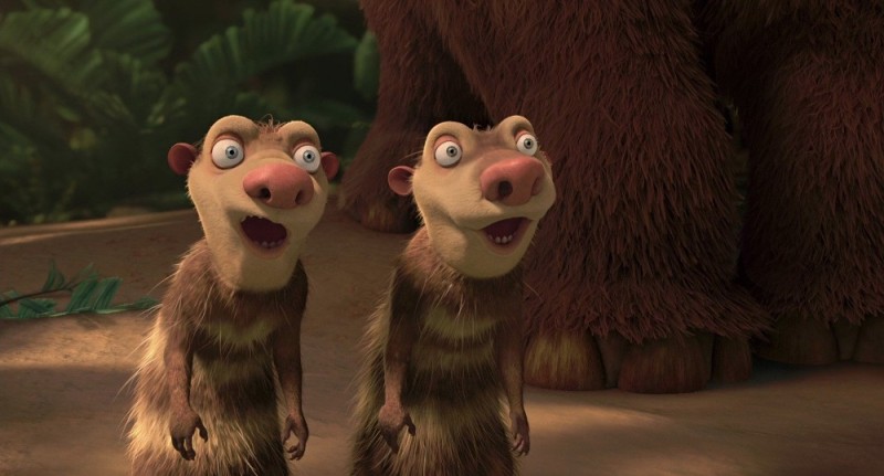 Create meme: the possums from ice age , ice age possums, opossums ice age