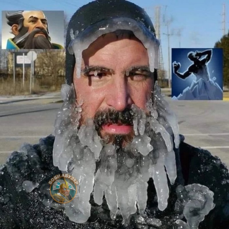 Create meme: beard , the frozen man, a bearded man