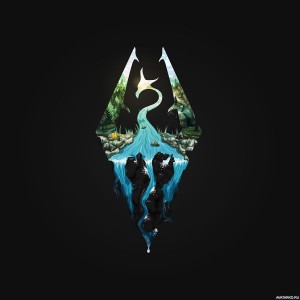 Create meme: skyrim logo, skyrim Wallpaper iphone, Skyrim logo