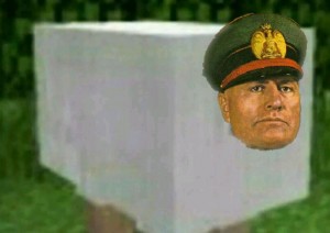 Create meme: Benito Mussolini sumashedshiy, cap Duce Mussolini, Mussolini the dictator