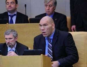 Create meme: Valuev in the state Duma, Valuev MP, Nikolai Valuev