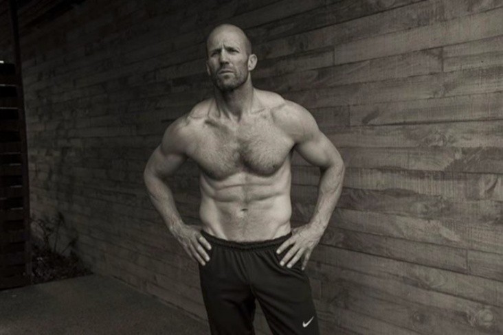 Create meme: Jason Statham as a young man, Jason Statham body, Jason Statham muscles