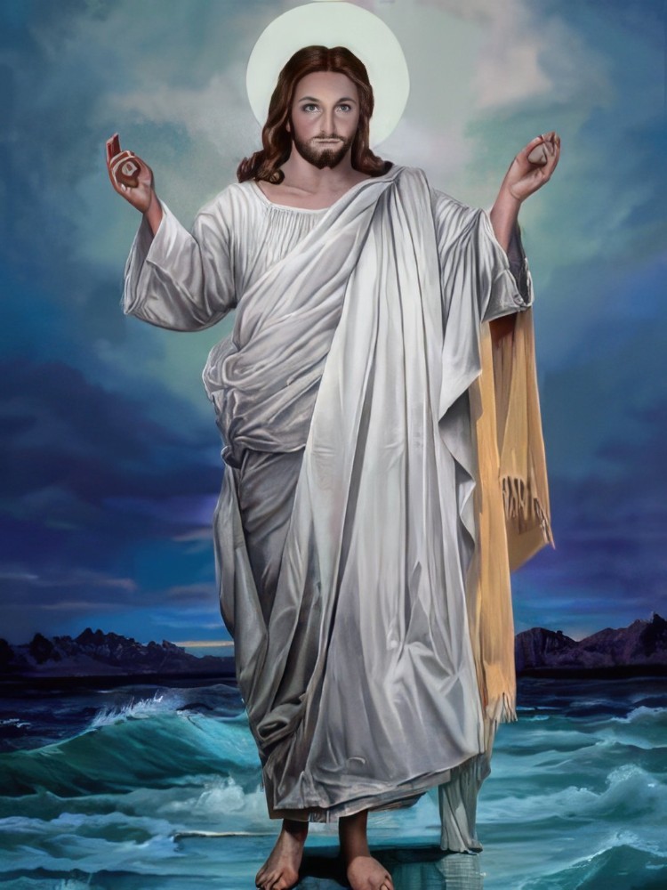 Create meme: Jesus painting, God Jesus Christ, the Lord God Jesus Christ