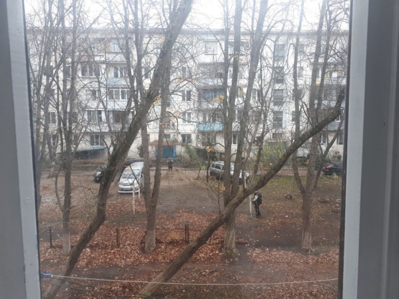 Create meme: view from the window, yard , street 