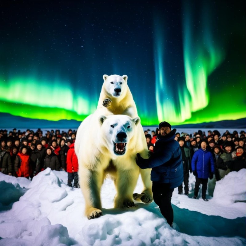 Создать мем: международный день полярного медведя, белые медведи в арктике, полярный медведь