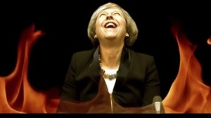 Create meme: Theresa May, Theresa may laughing GIF, Theresa may laugh