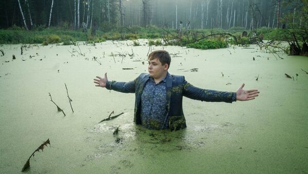 Create meme: the kid in a swamp meme, the guy in the swamp, meme guy in the swamp