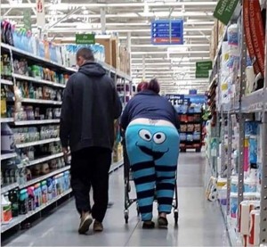 Create meme: crazy in the store, American supermarket, Wal-Mart Stores