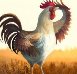 Create meme: rooster at dawn, the picture morning cock, fiery cock