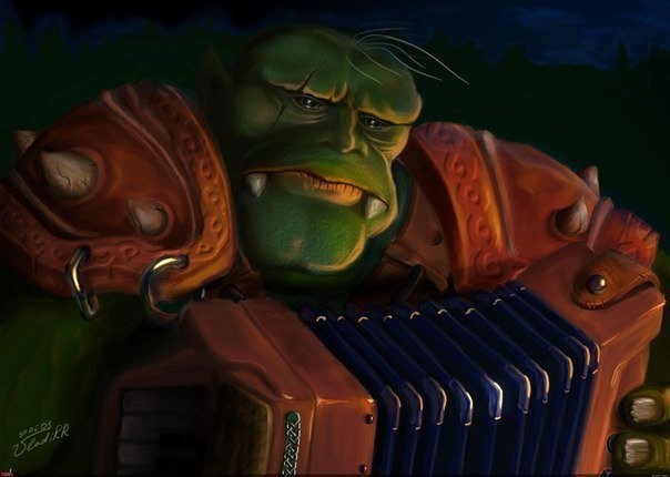 Create meme: universe of warcraft, Orcs of Warhammer 40,000 Shrek, orcs 