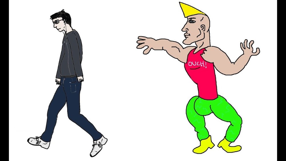 Virgin Vs Chad Meme Template