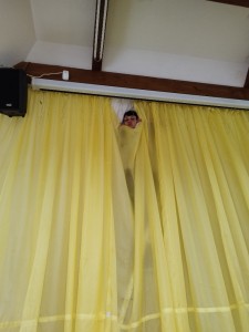 Create meme: yellow veil, curtain, yellow curtains