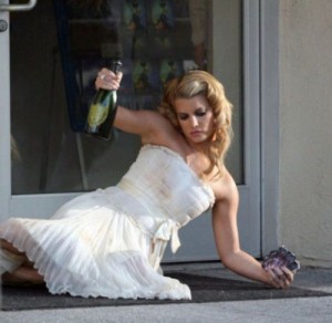 Create meme: drunk, jessica simpson, wedding