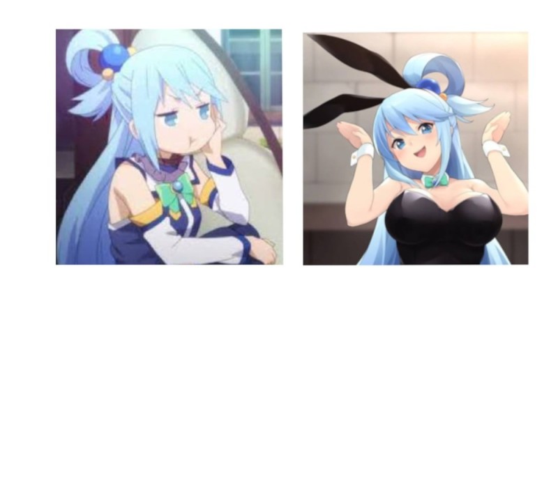 Create meme: konosuba aqua, Aqua of konosova useless, Aqua of konosova screens