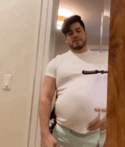 Create meme: belly, guy