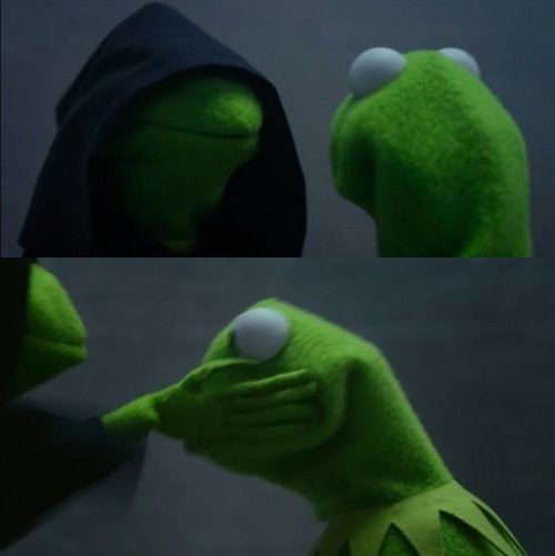 Create meme: kermit the dark side, Kermit , evil kermit