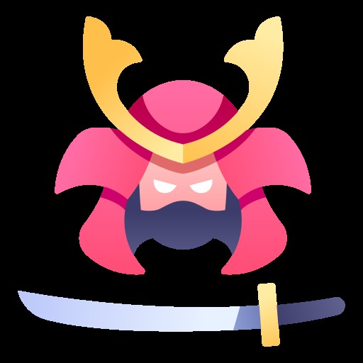 Create meme: flat samurai, anime, samurai 