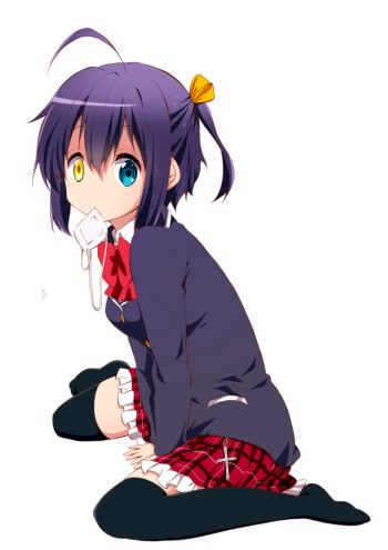 Create meme: rikka takanashi anime, The eccentricity of love is not a hindrance., The eccentricity of love is not a hindrance Rikka