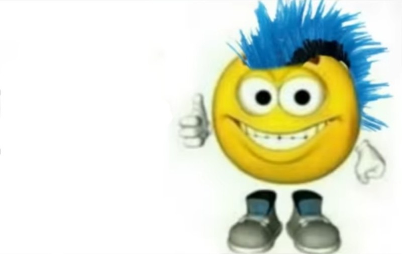Create meme: funny emoticons, I'm a punk, smiley face with legs