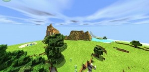 Create meme: Beautiful background in Minecraft