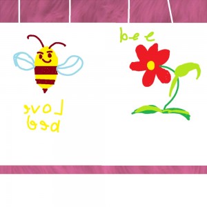 Создать мем: пчела на цветке мультяшная, пчела шмель, пчела большая