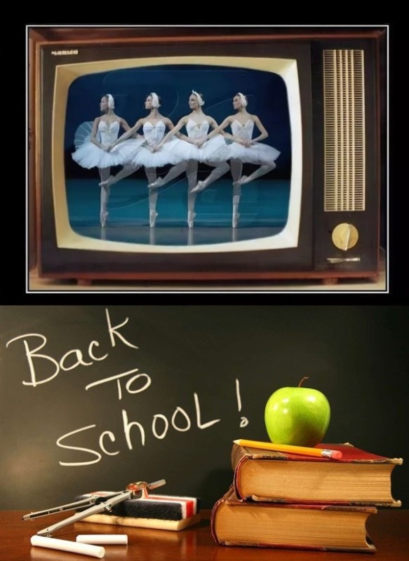 Create meme: on the knowledge day , September 1 cover, swan lake on TV in 1991