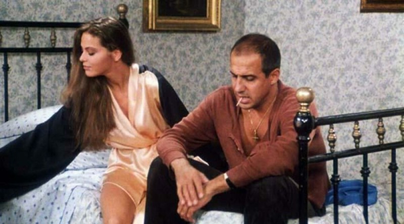 Create meme: Adriano Celentano and Ornella Muti, Celentano and Ornella Muti, Ornella Muti The Taming of the Shrew