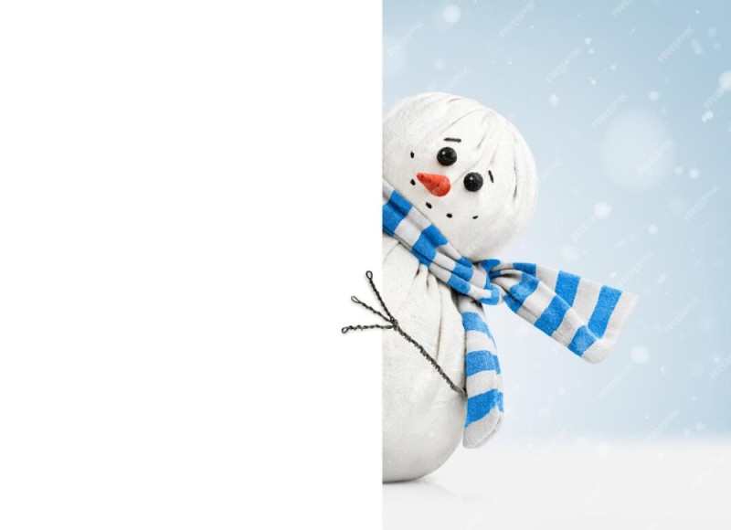 Создать мем: новогодний конкурс снеговик, доброе утро зима, делаем снеговика