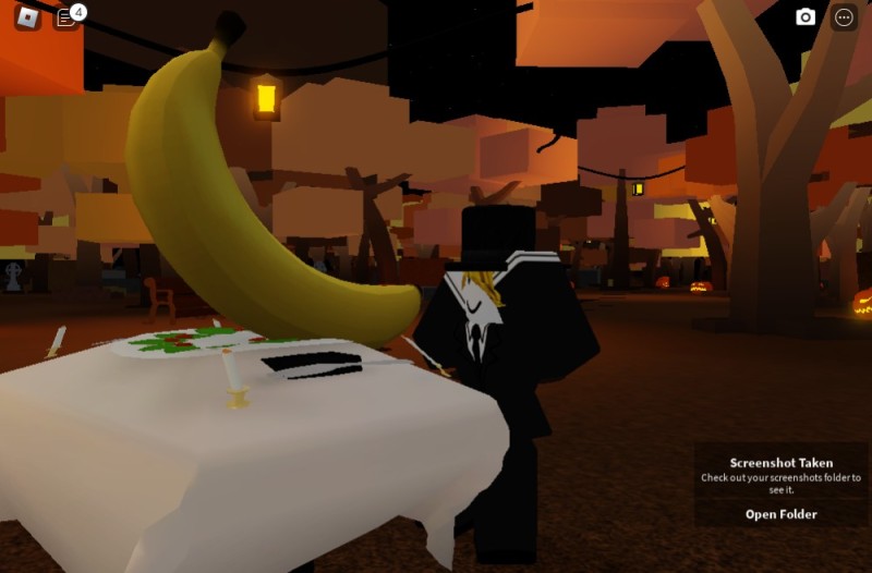 Create meme: cat in a banana in roblox, roblox , get the game