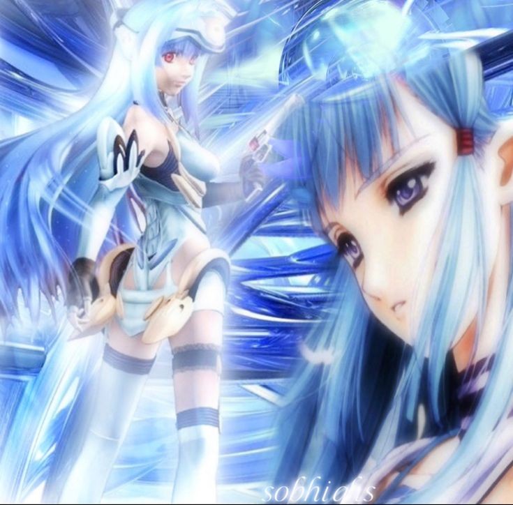 Create meme: anime visor, Xenosaga and, The girl in the anime