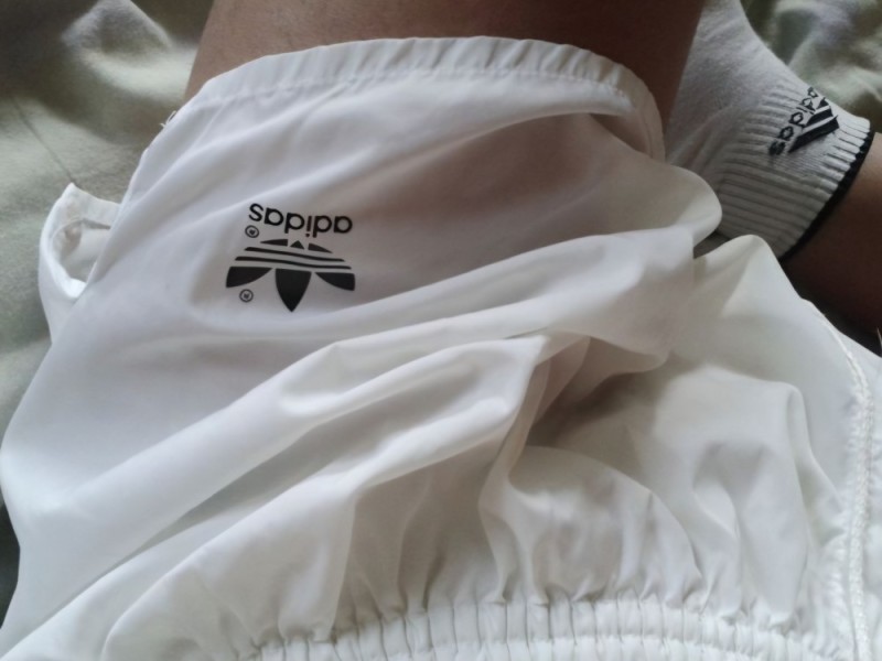 Create meme: adidas adidas white shorts, adidas shorts, sports wear