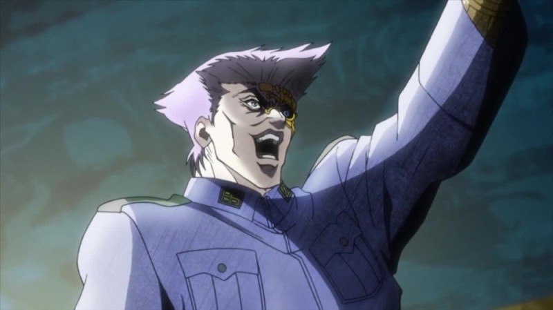 Create meme: major stroheim jojo, stroheim jojo robot, jojo season 1 stroheim