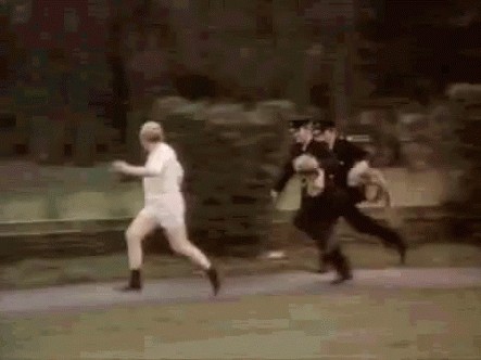 Create meme: The benny Hill show, Benny Hill, Benny Hill running