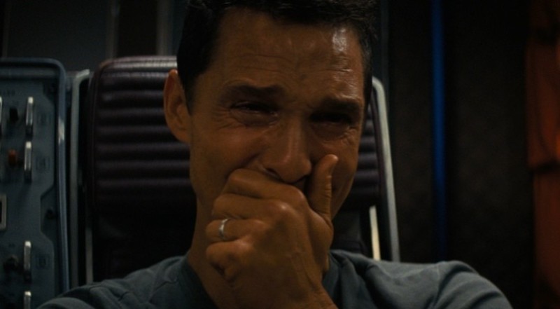 Create meme: interstellar , interstellar is crying, interstellar Cooper