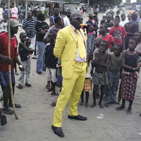 Create meme: dandies of the Congo, a dark-skinned man in a yellow suit, fashionable blacks