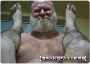 Create meme: gay grandpa meme, Santa Claus knows who's been a bad boy this year picture, meme grandpa beard gay