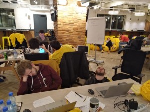 Create meme: coworking, hackathon