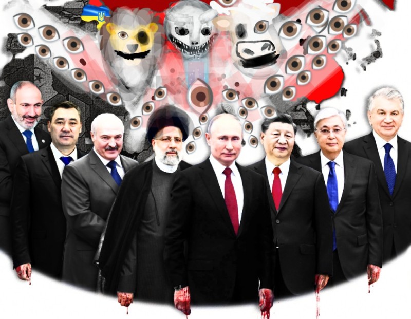 Create meme: russia china iran, Russia iran, the union of Russia China and Iran