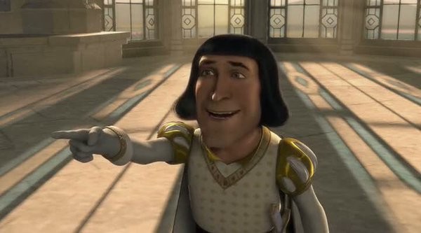 Create meme: Lord Farquaad and Fiona, Shrek , degraded 