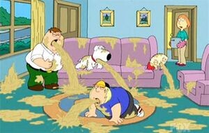 Create meme: Peter Griffin vomit, Family guy burps, Family guy vomit