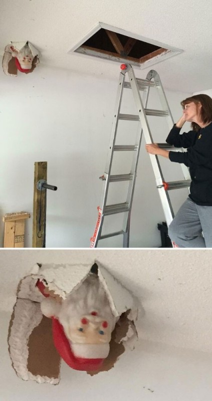 Create meme: From the ceiling, folding ladder, stepladder for ceiling painting