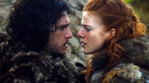 Create meme: kit Harrington and rose Leslie, rose Leslie