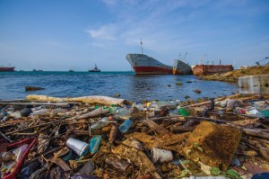 Создать мем: загрязнение морей и океанов, мусор в океане, пластиковый мусор в океане