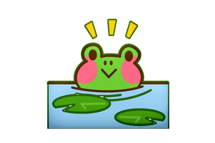 Create meme: frog clipart, frog on a leaf, frog 