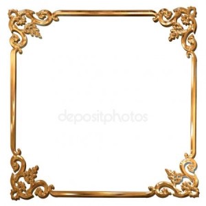Create meme: cerceve, gold frame, Baroque gold frame vector