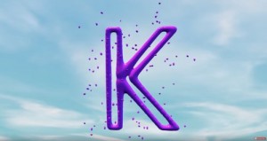 Create meme: holographic letter l, letter k song, logo