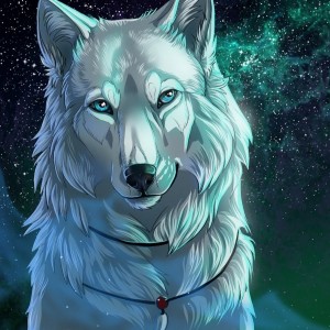 Create meme: wolves are cool artworks, wolves anime, beautiful wolf