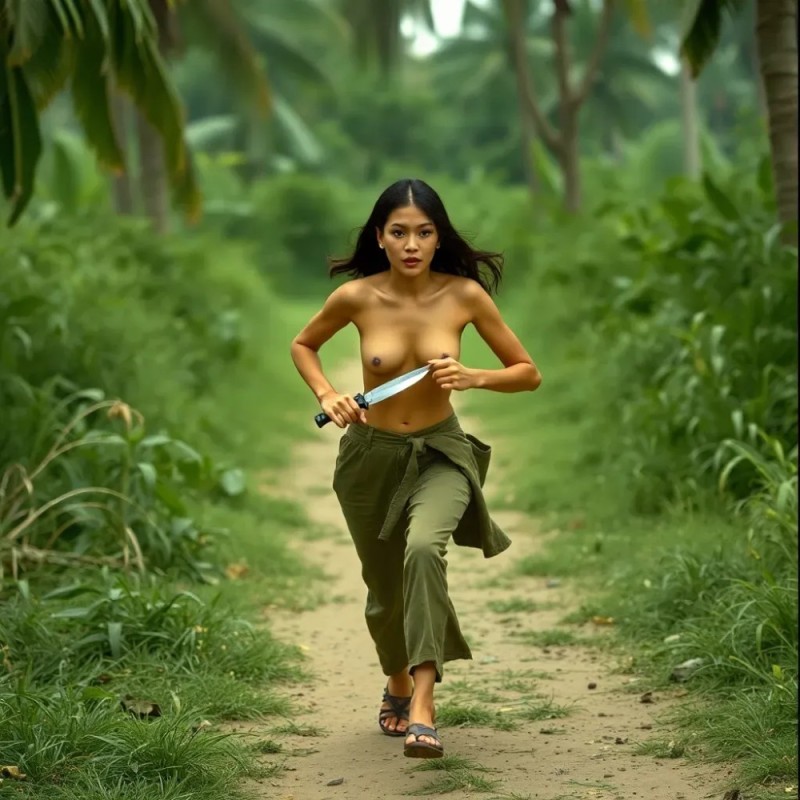 Create meme: models in the jungle, The jungle woman, jungle